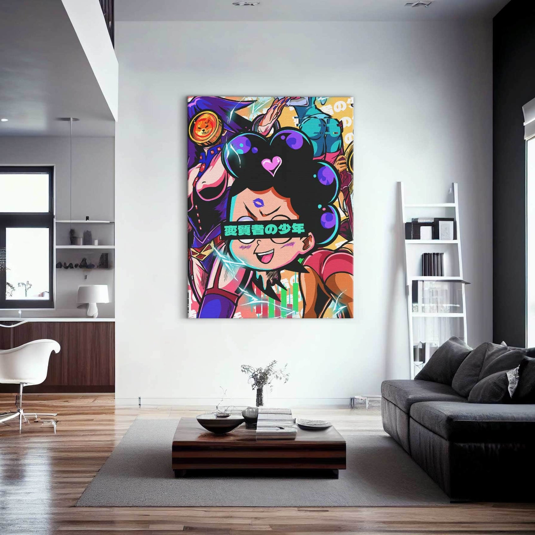 QR Pervy Boy NFT 23 Purple Balls Edition Wall Art