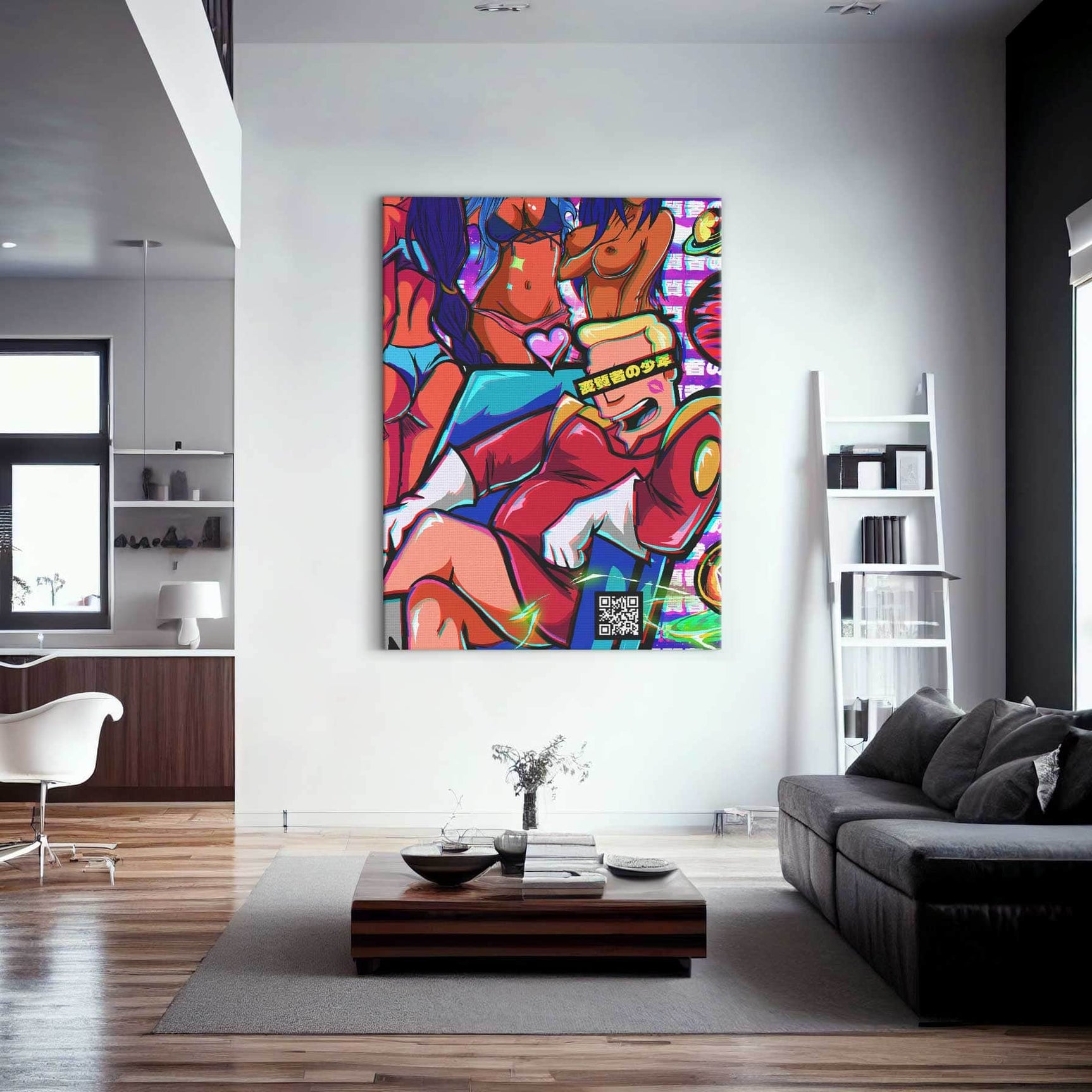 QR Pervy Boy NFT 11 Zapp Edition Wall Art