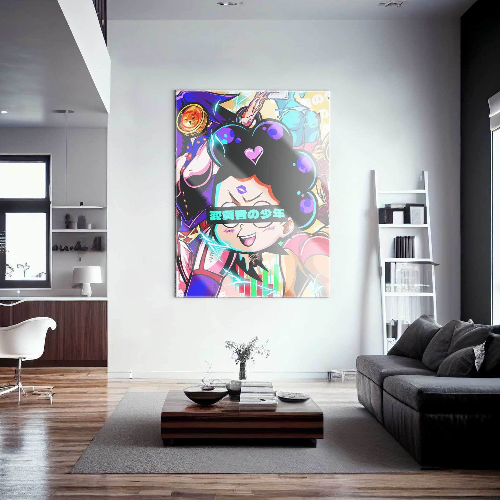 QR Pervy Boy NFT 23 Purple Balls Edition Wall Art