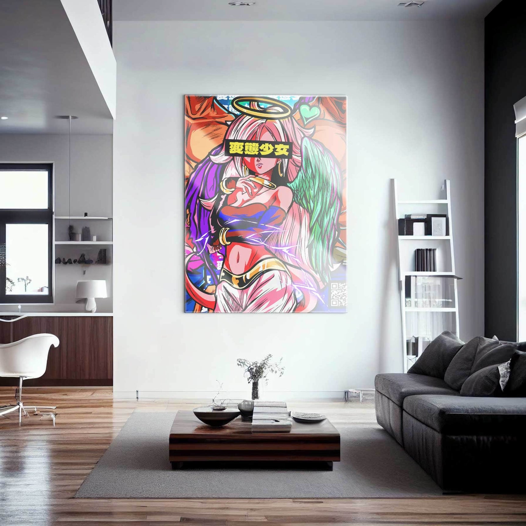 QR Pervy Girl NFT 32 21 Perv Edition Wall Art