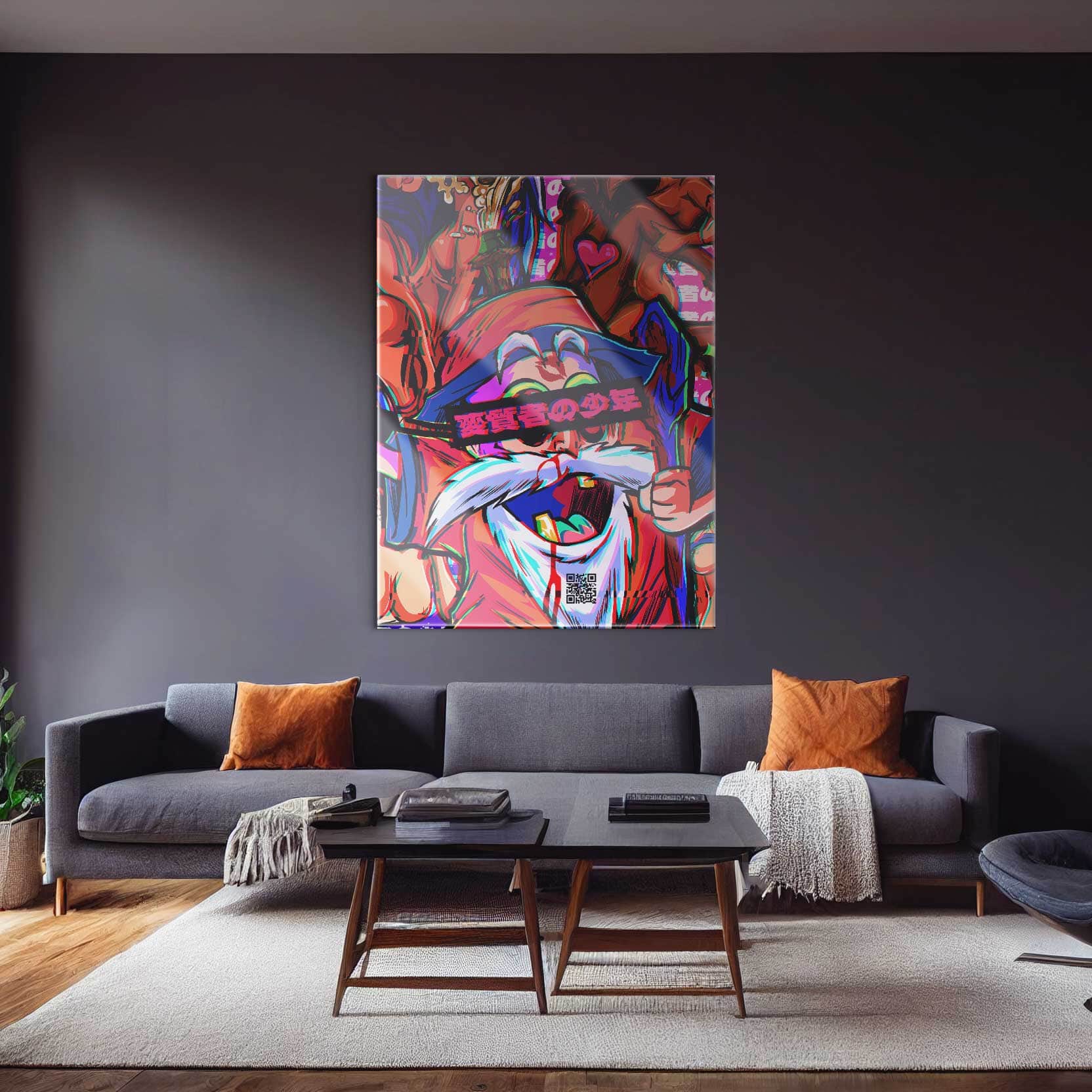 QR Pervy Boy NFT 03 Roshi Edition Wall Art