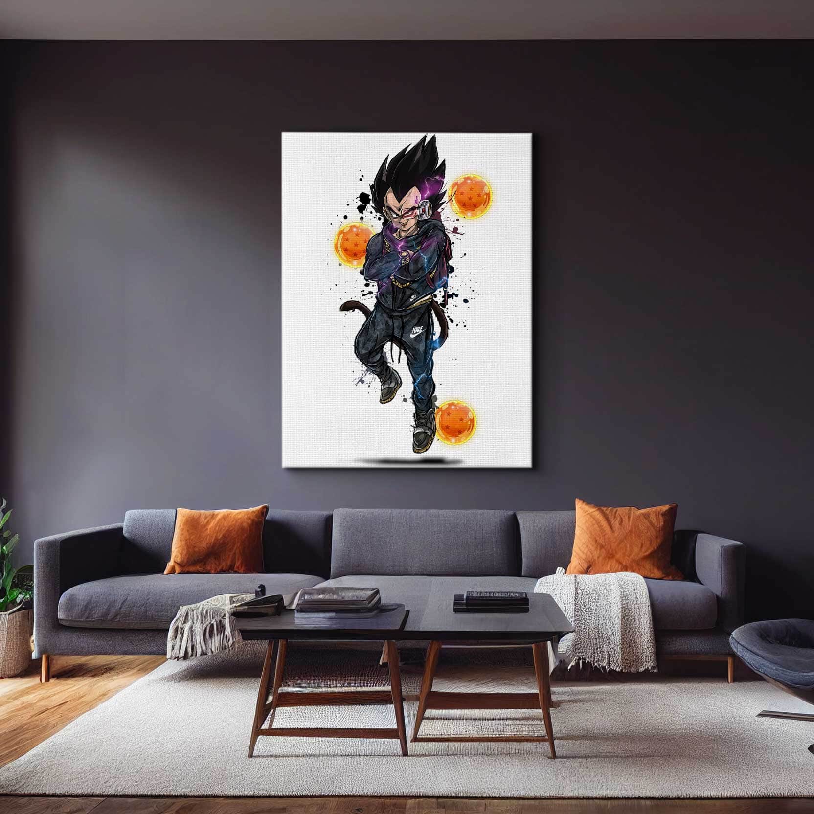 Vegeta Nike Tech Wall Art
