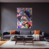 QR Pervy Boy NFT 23 Purple Balls Edition Wall Art