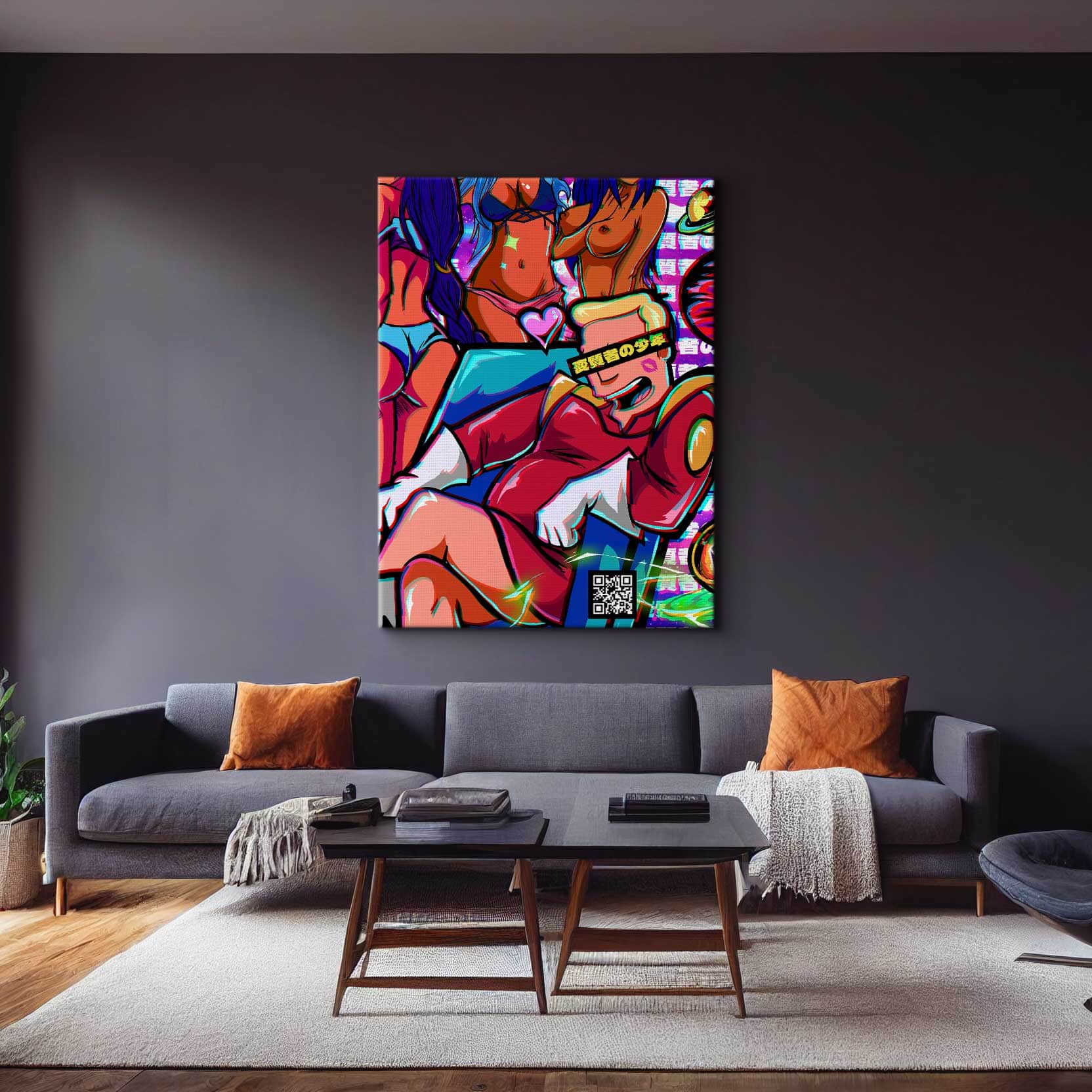 QR Pervy Boy NFT 11 Zapp Edition Wall Art