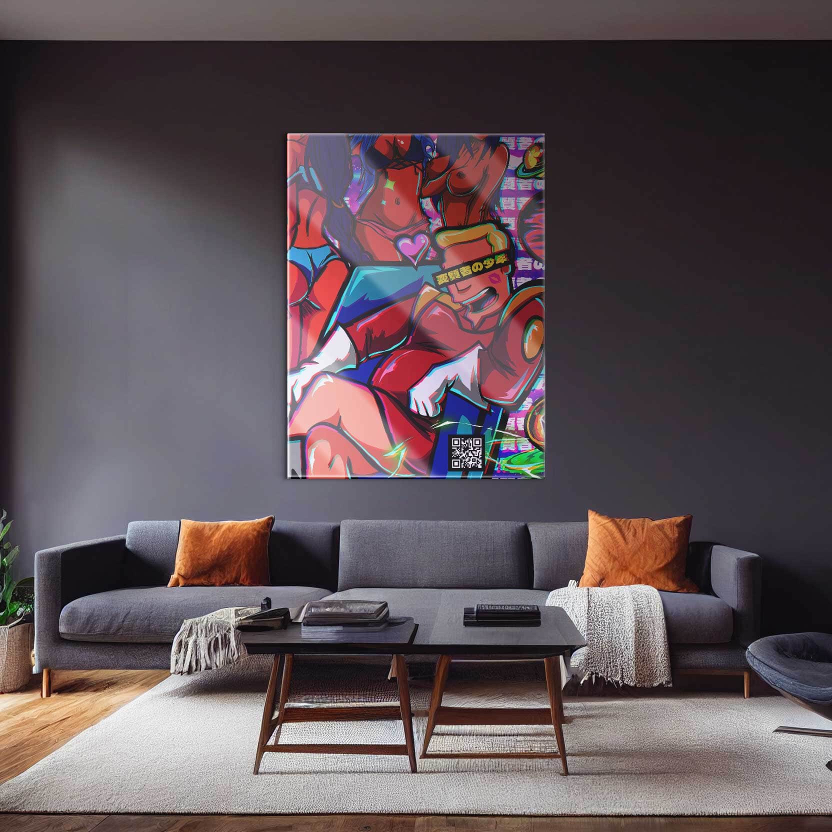 QR Pervy Boy NFT 11 Zapp Edition Wall Art