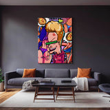 QR Pervy Boy NFT 13 BNB Edition Wall Art