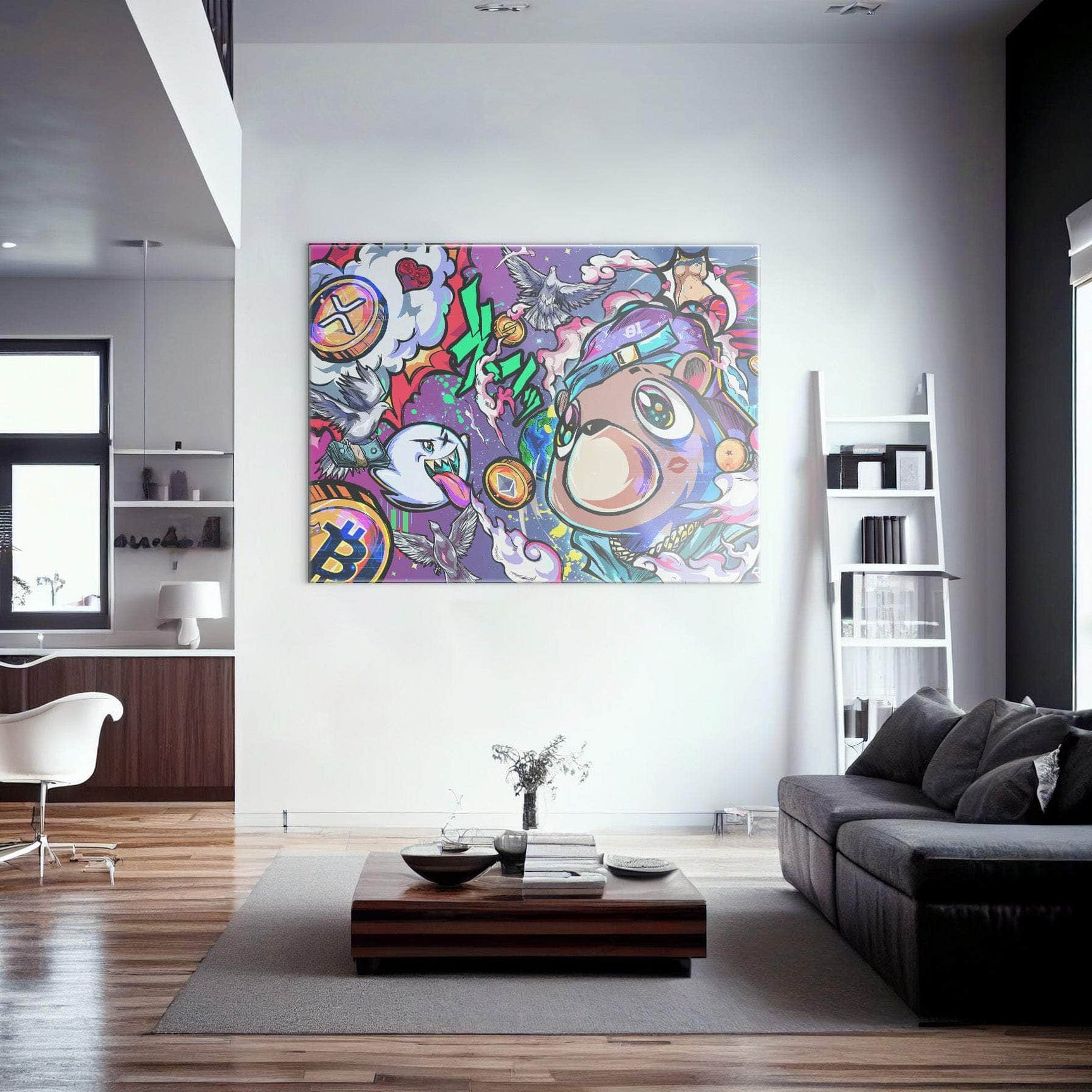Crypto Bear West Wall Art