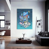 Corner Store Night Wall Art