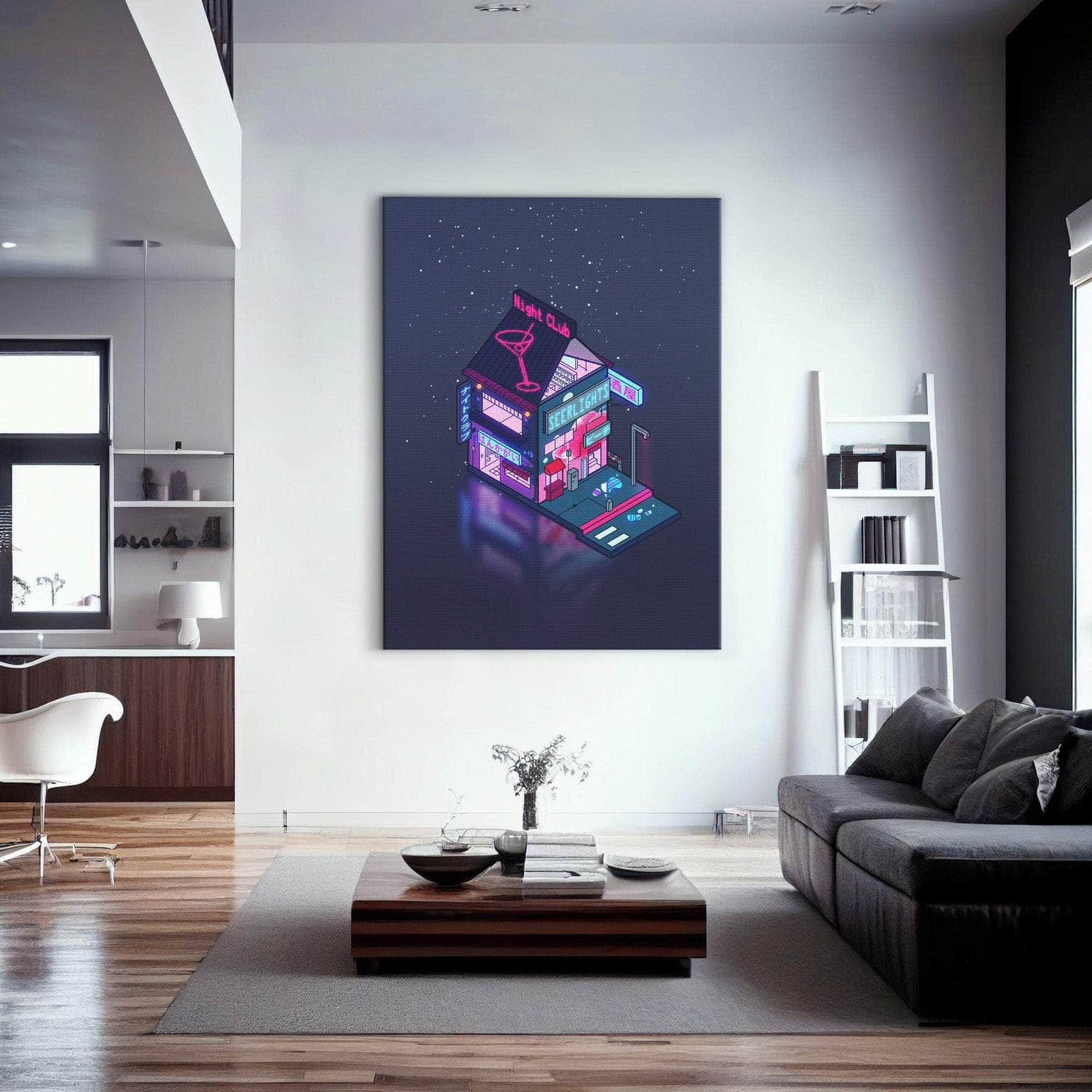 Cyberpunk Peach Drink Wall Art