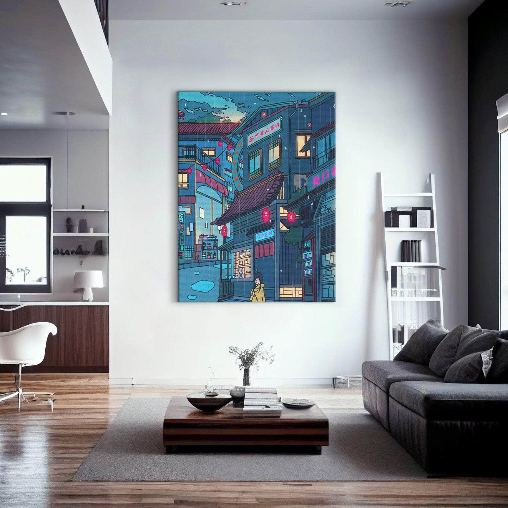 Rainy Day Encounter Wall Art