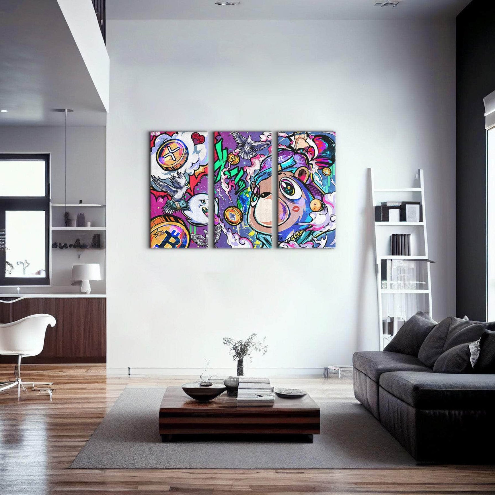 Crypto Bear West Wall Art