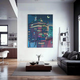 Bathhouse Night Wall Art