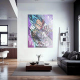 Vegeta SS God Blue Wall Art