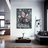 Blue God Vegeta Warm Wall Art