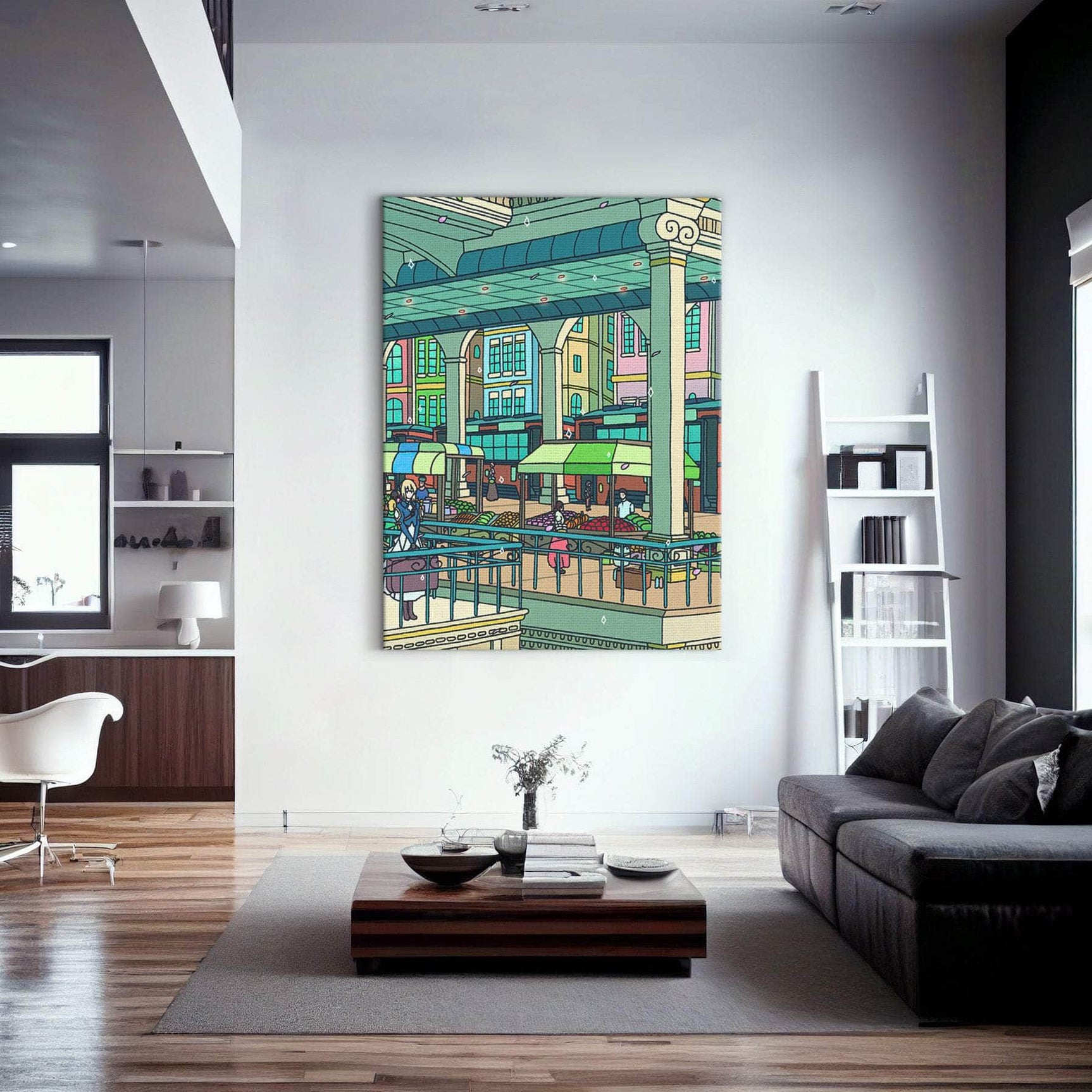 Bus Market Wall Art