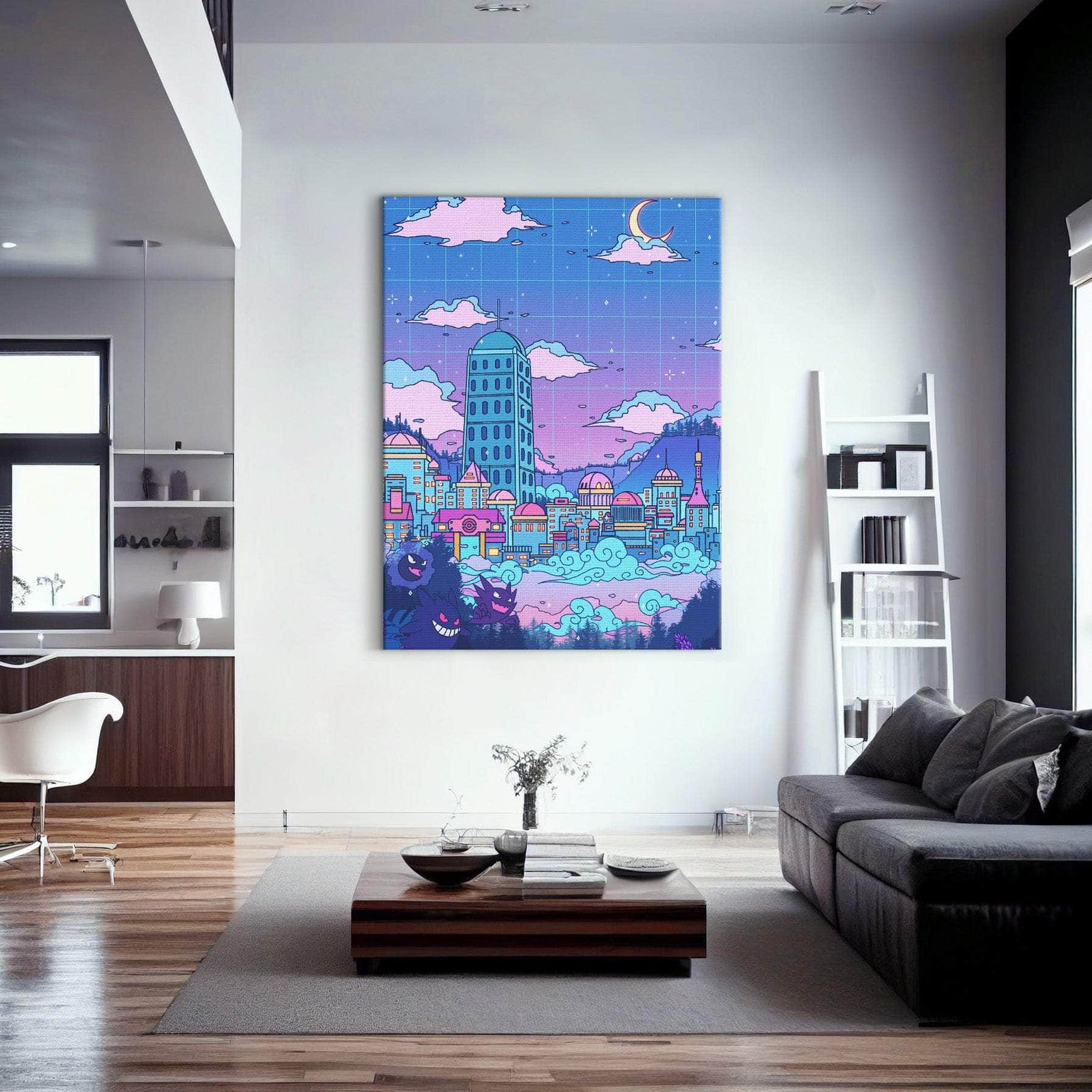 Lavender Town Wall Art