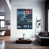 Cyberpunk Downtown Wall Art