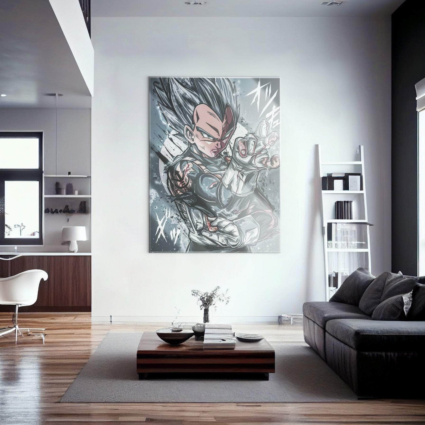 Blue God Vegeta Warm Wall Art