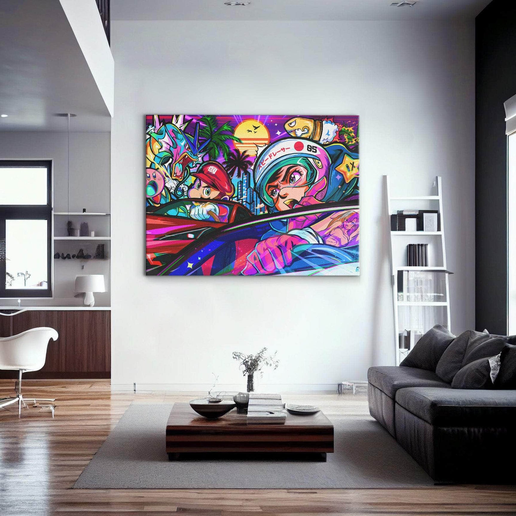 Super Miami Speed Race Wall Art