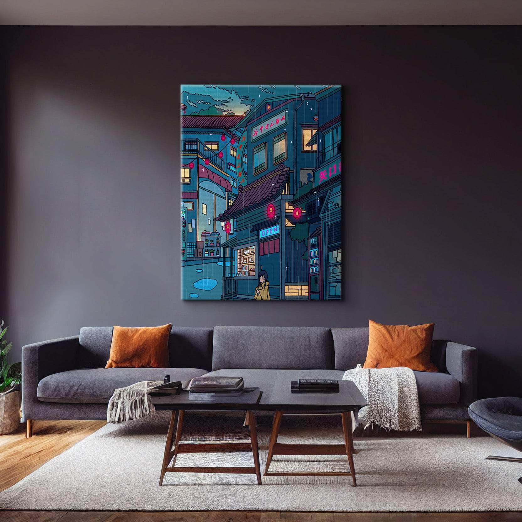 Rainy Day Encounter Wall Art