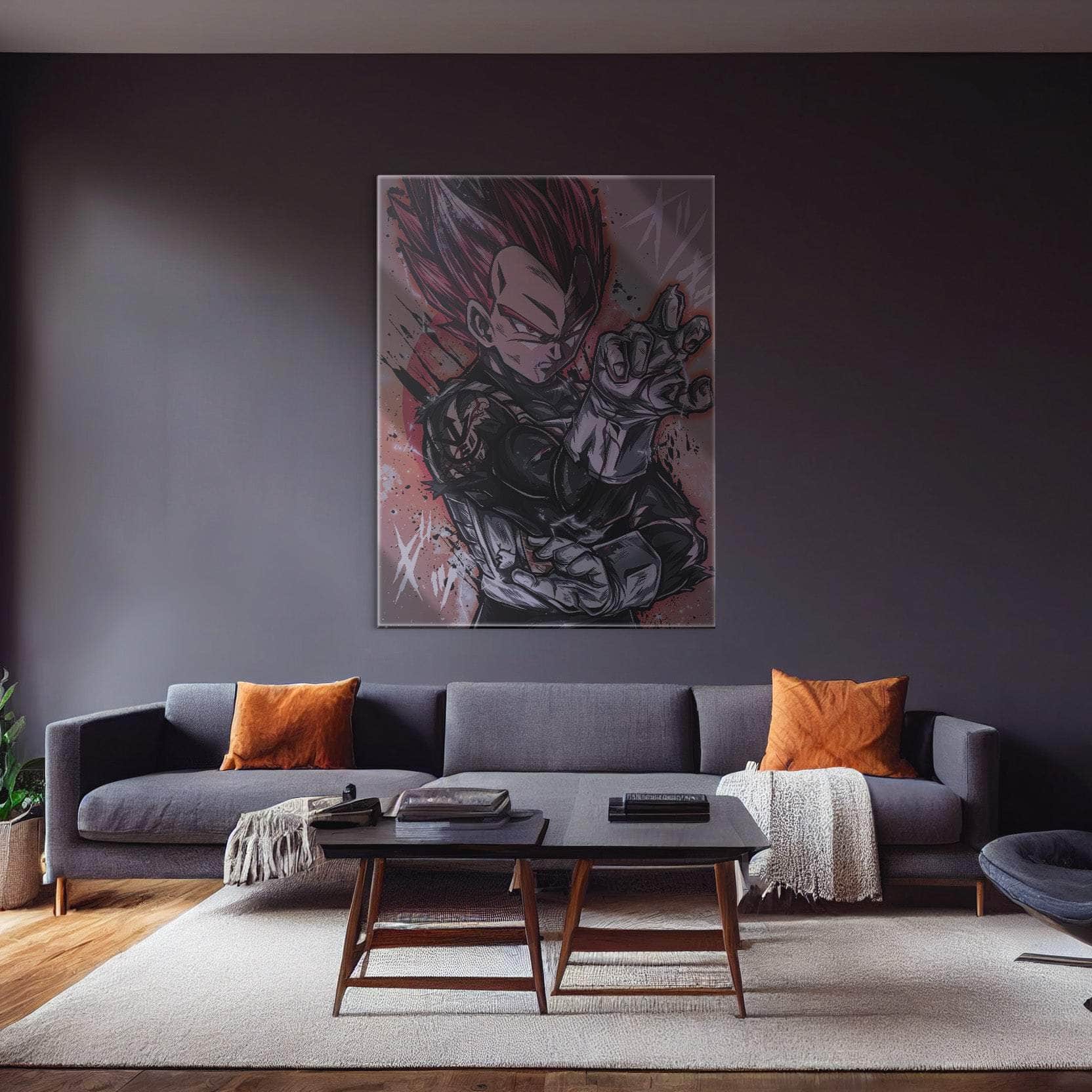 Red God Vegeta Warm Wall Art