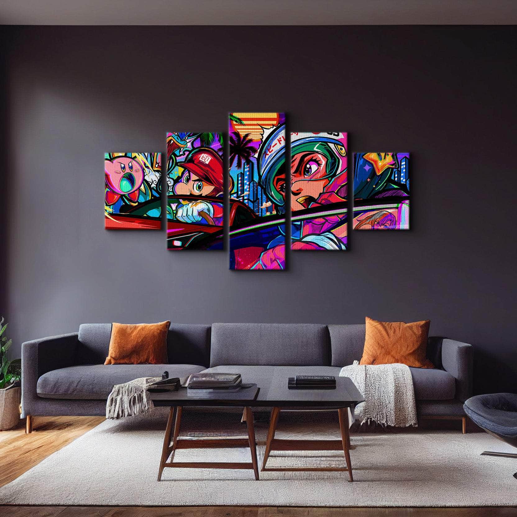 Super Miami Speed Race Wall Art
