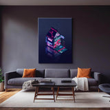 Cyberpunk Peach Drink Wall Art
