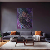 Vegeta SS God Blue Wall Art