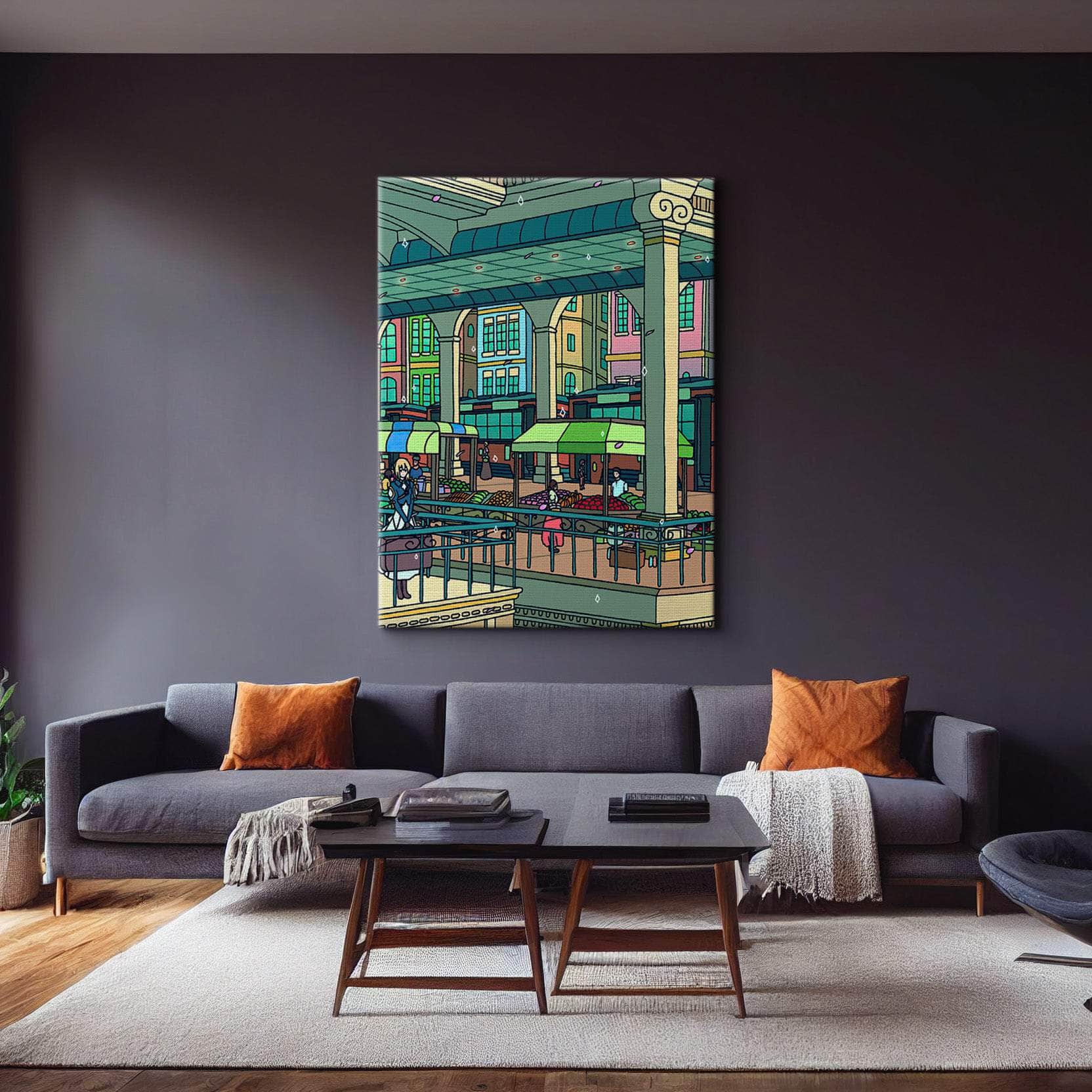 Bus Market Wall Art