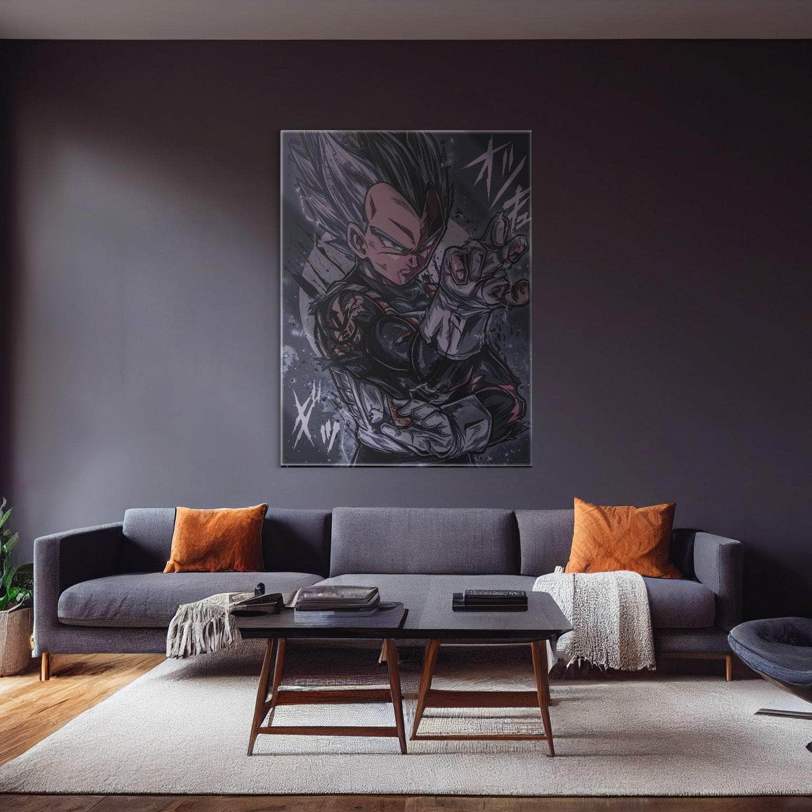 Blue God Vegeta Warm Wall Art