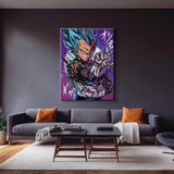Vegeta SS God Blue Wall Art
