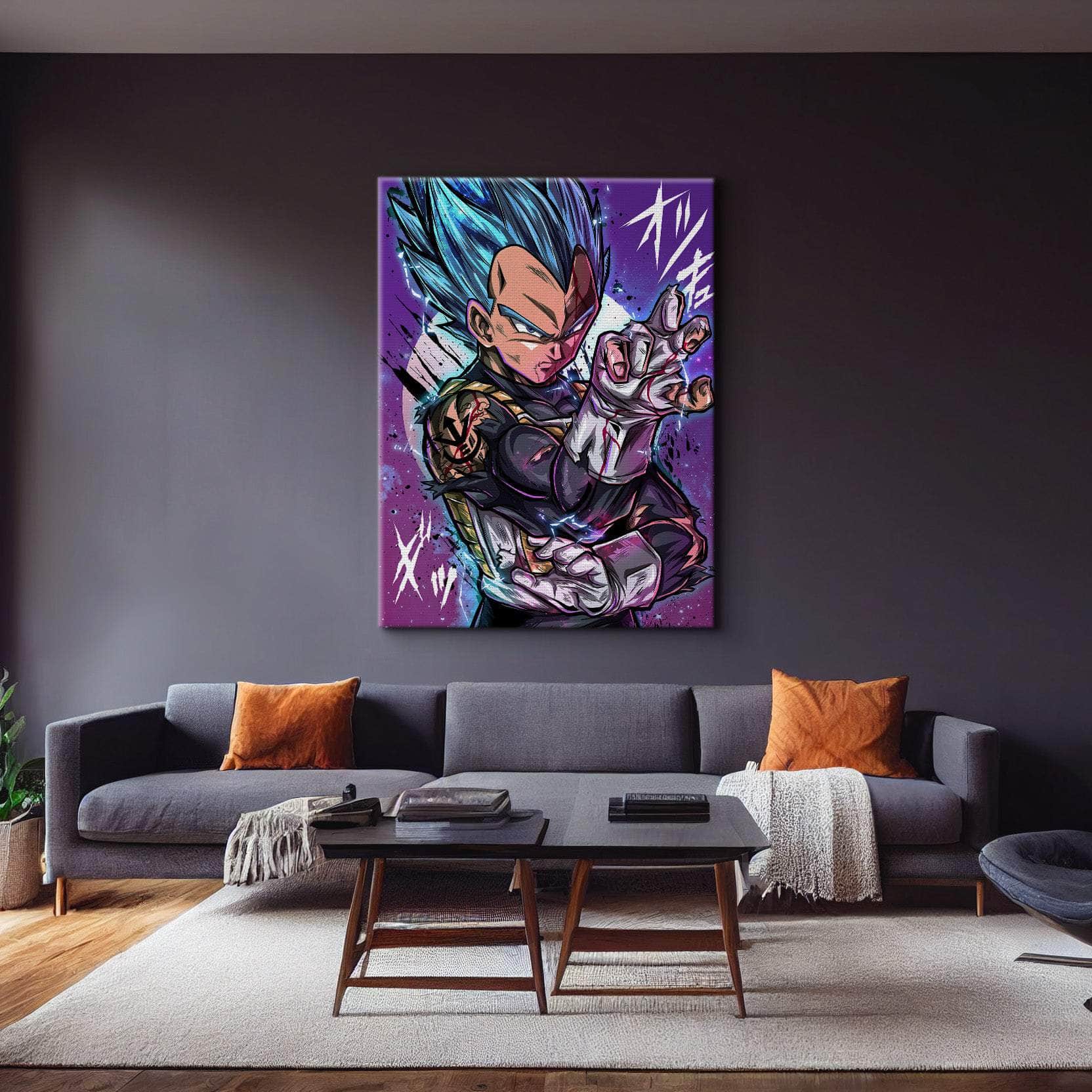 Vegeta SS God Blue Wall Art