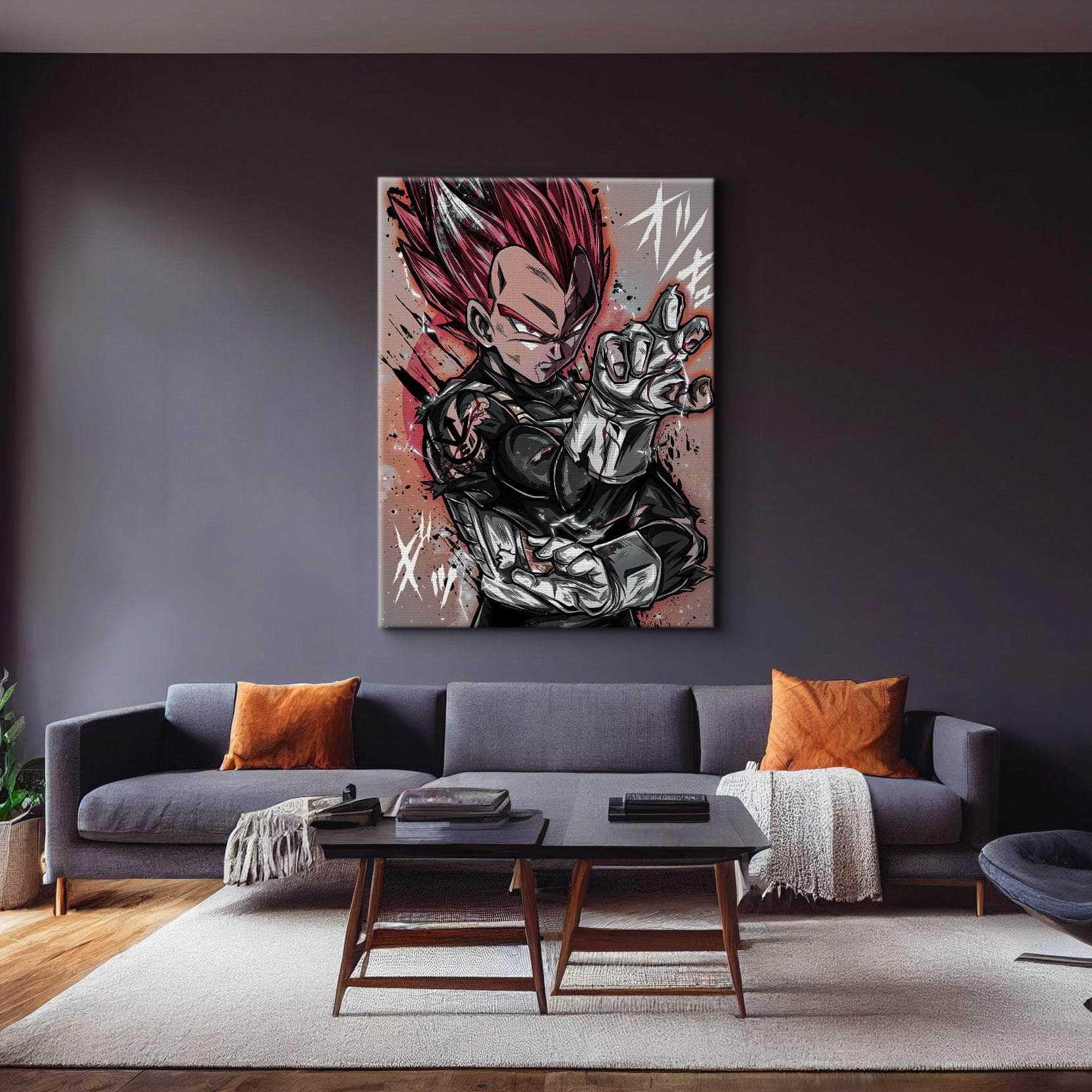 Red God Vegeta Warm Wall Art
