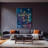 Bathhouse Night Wall Art
