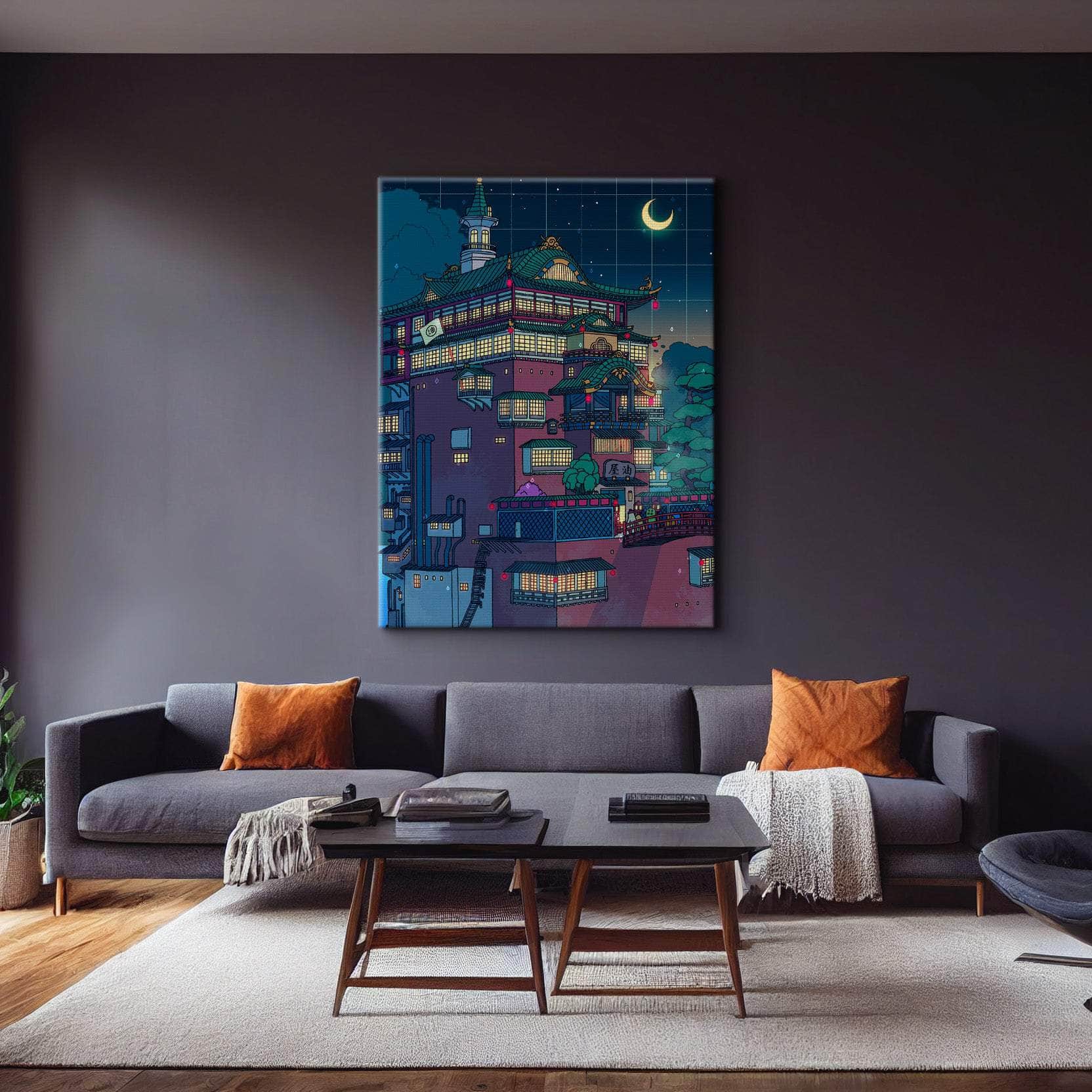 Bathhouse Night Wall Art