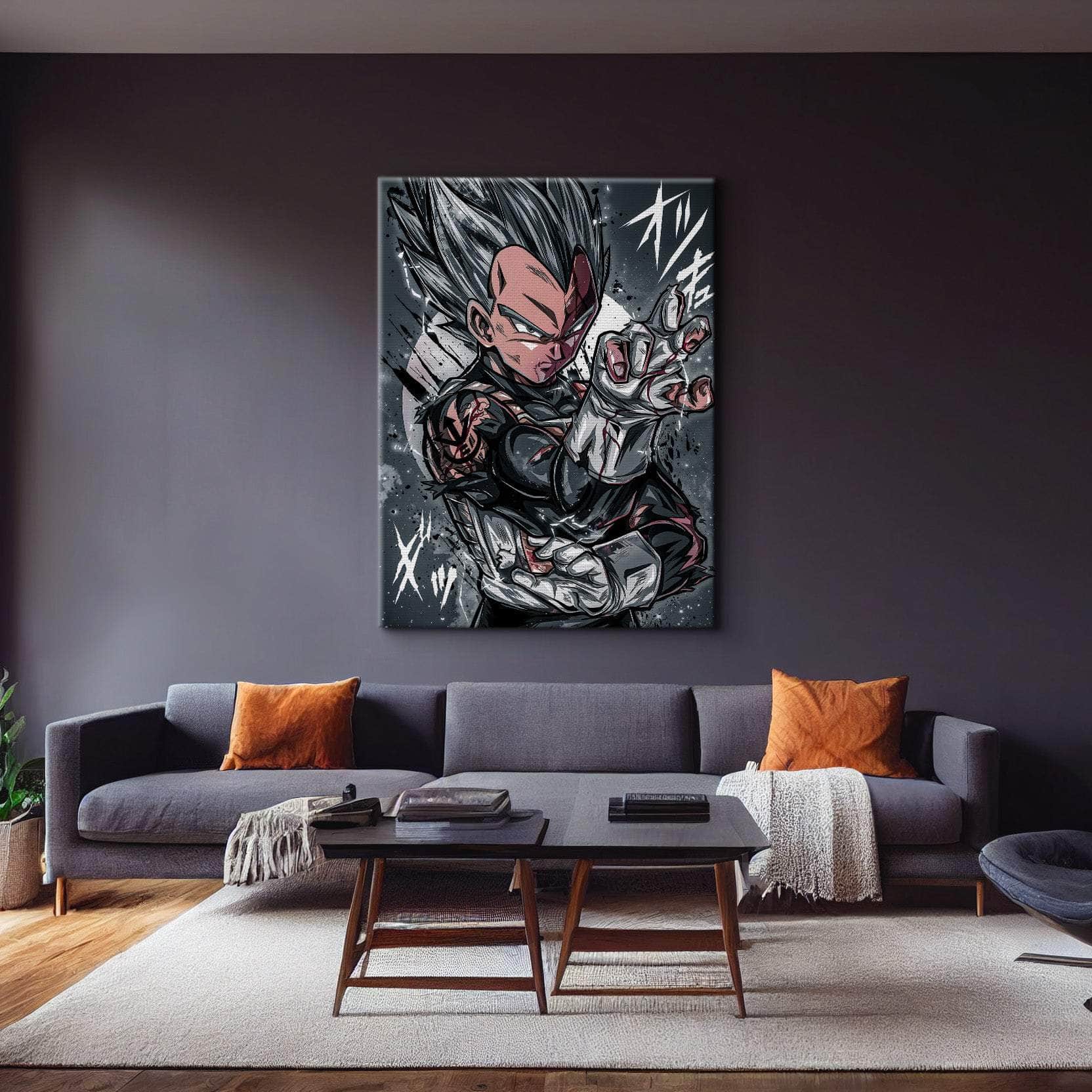 Blue God Vegeta Warm Wall Art