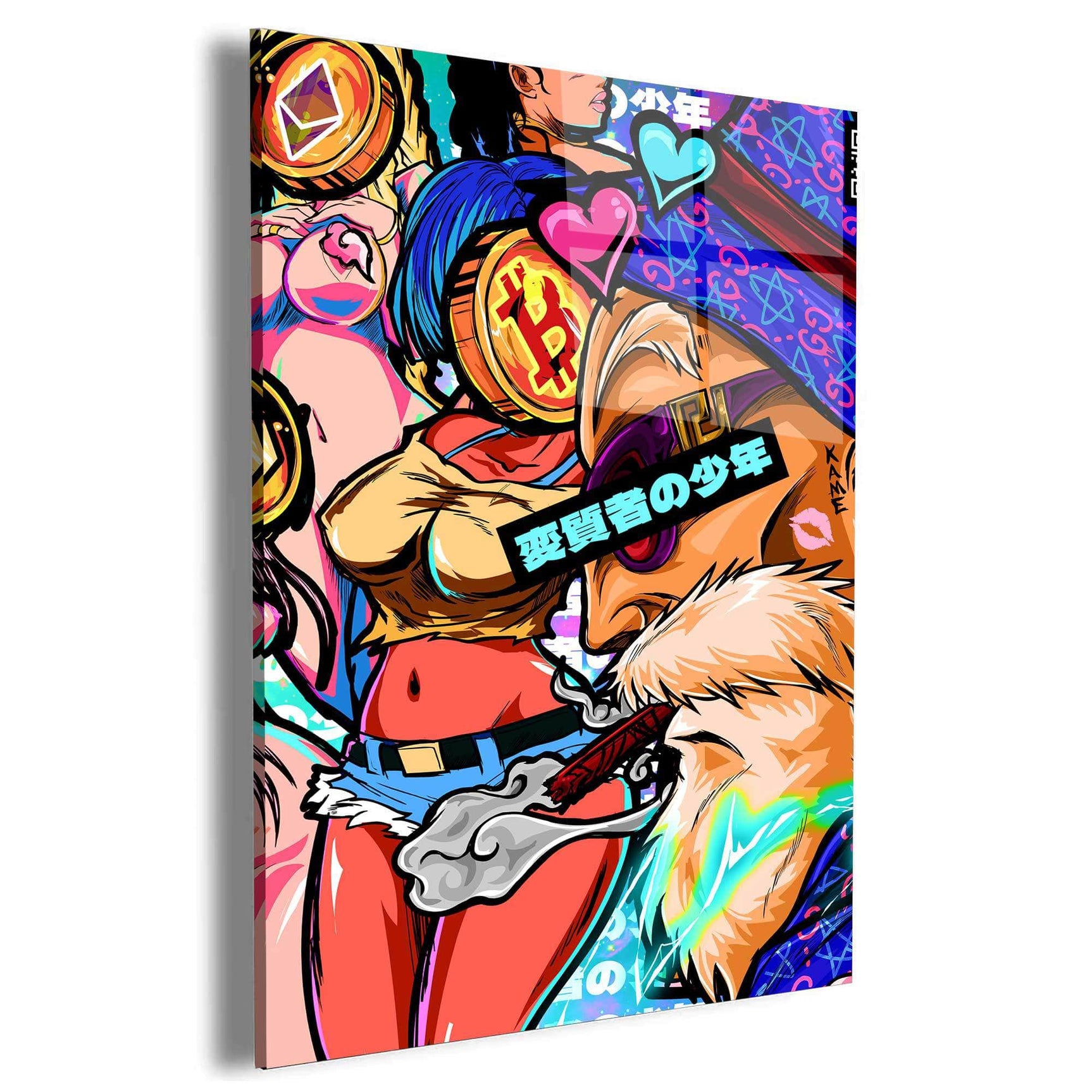 QR Pervy Boy NFT 25 OG Pervy Edition Wall Art