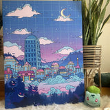 Lavender Town Wall Art