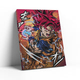 SSJ Red God Wall Art