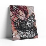 Red God Vegeta Warm Wall Art