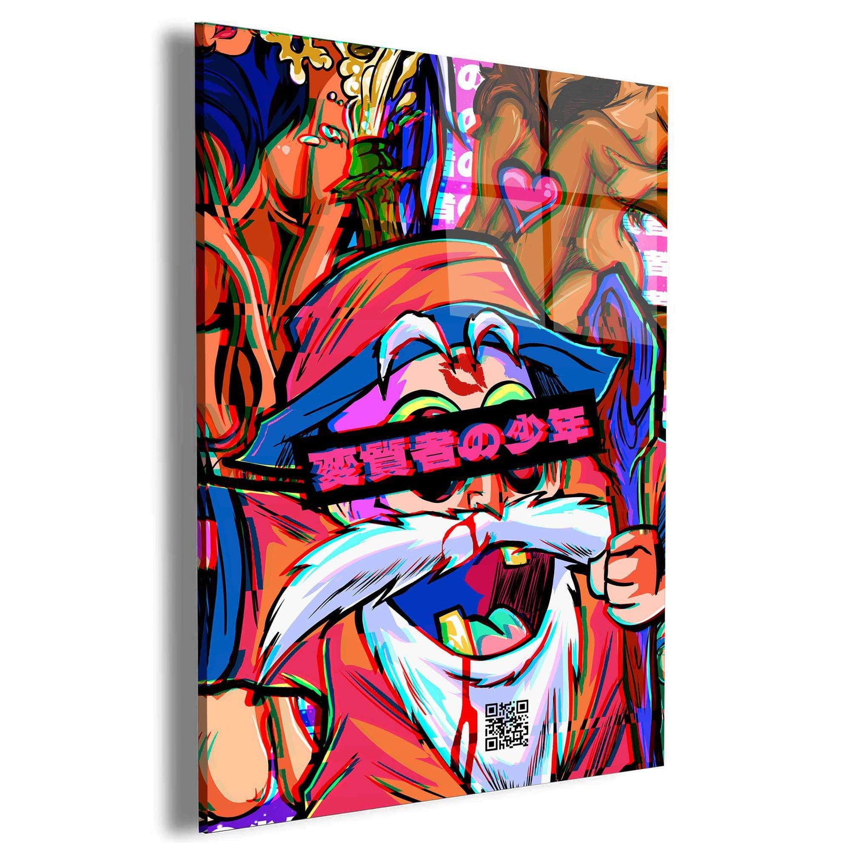 QR Pervy Boy NFT 03 Roshi Edition Wall Art