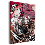 Red God Goku Warm Wall Art