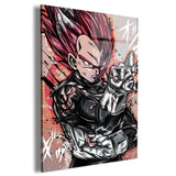 Red God Vegeta Warm Wall Art