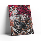Red God Goku Warm Wall Art