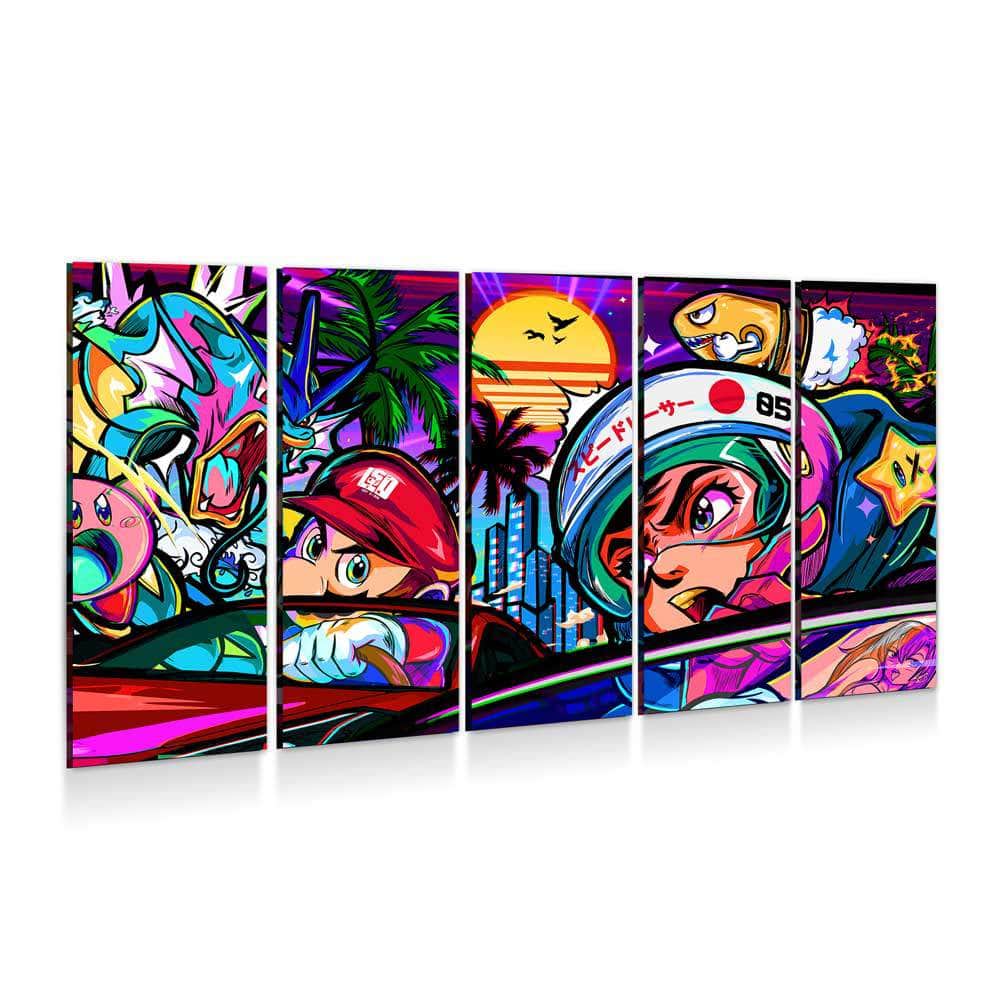 Super Miami Speed Race Wall Art