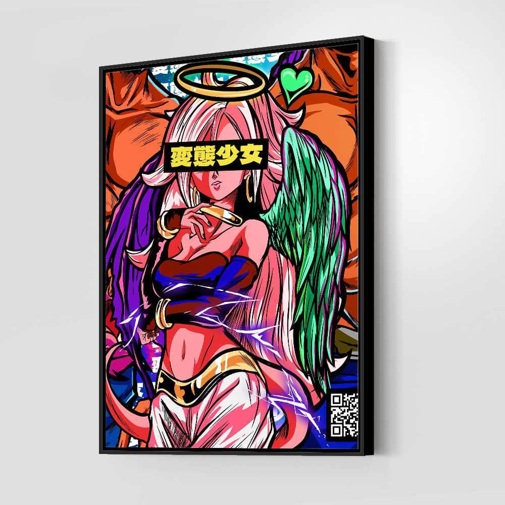 QR Pervy Girl NFT 32 21 Perv Edition Wall Art