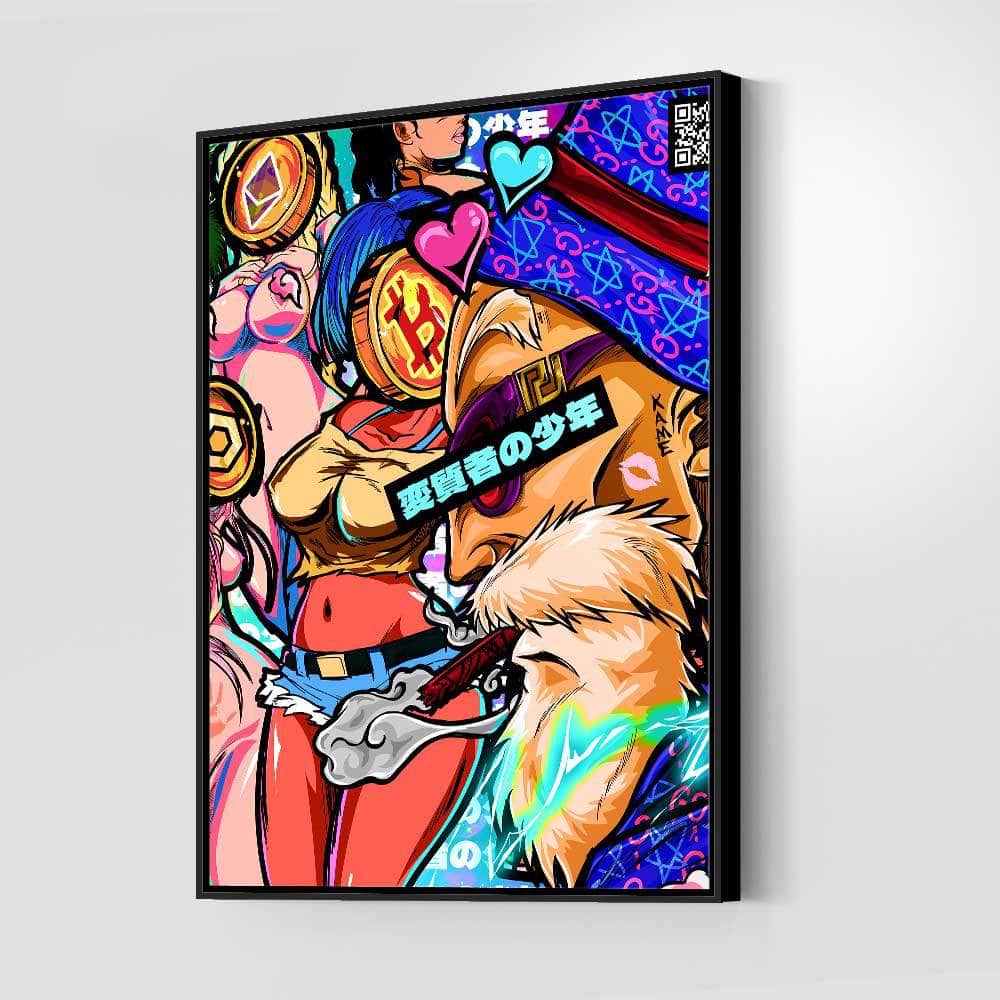 QR Pervy Boy NFT 25 OG Pervy Edition Wall Art