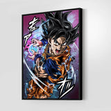 Ultra Instinct Goku Wall Art
