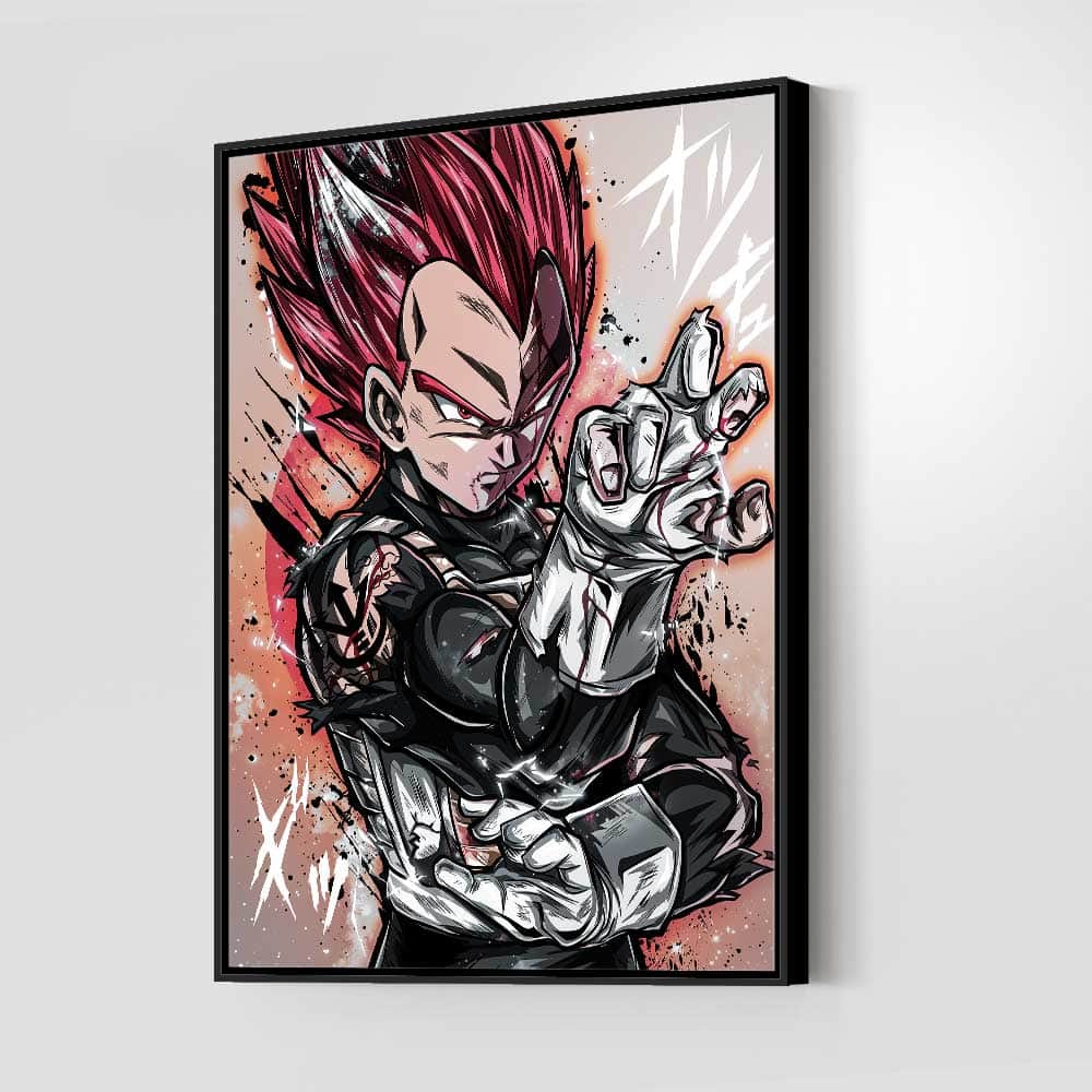 Red God Vegeta Warm Wall Art