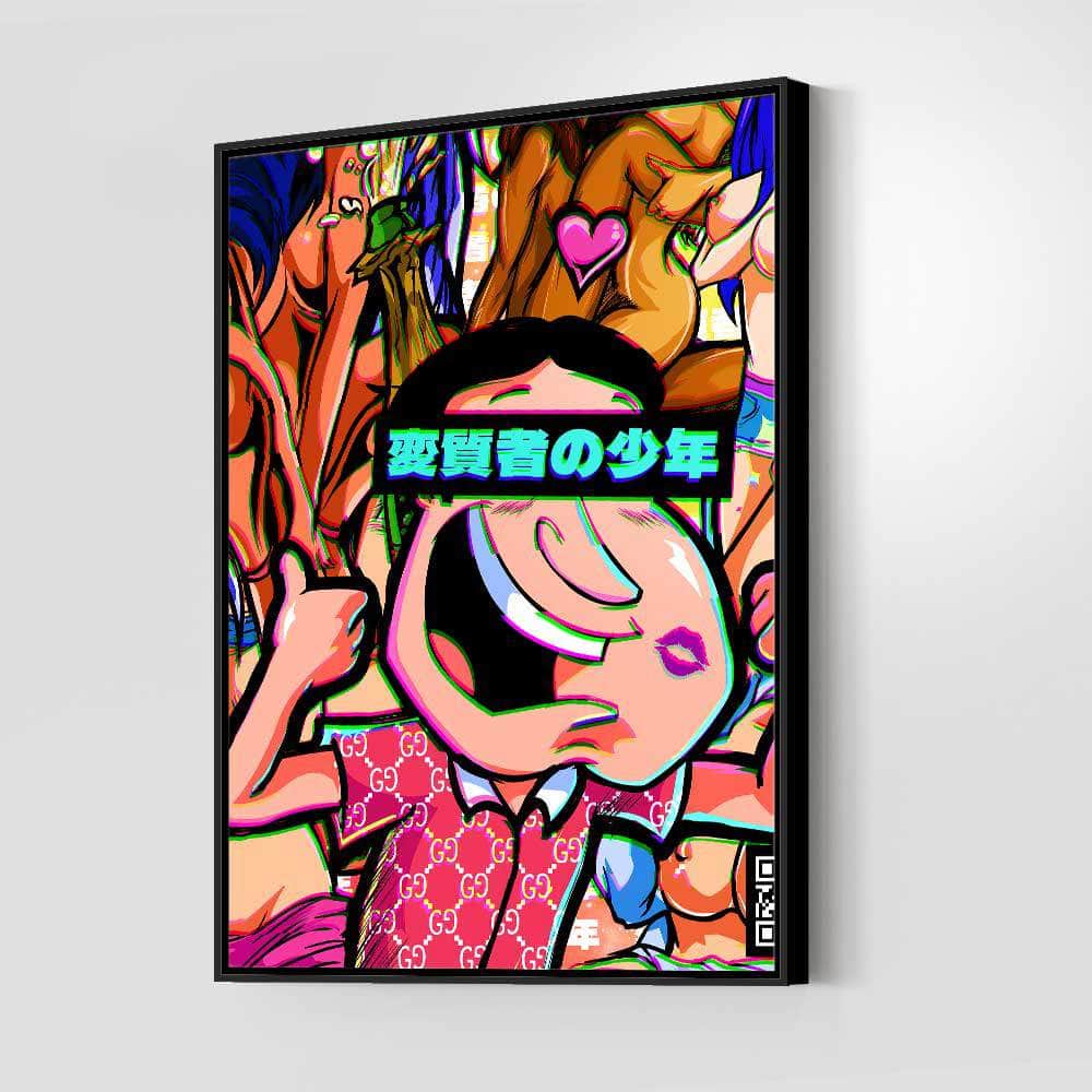 QR Pervy Boy NFT 04 Glen Edition Wall Art